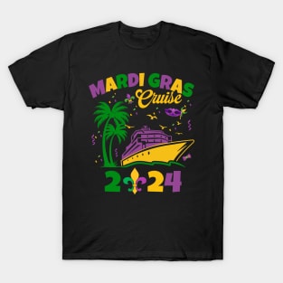 Mardi Gras Cruise Crew, Mardi Gras Cruise Family Squad, Mardi Cruise Party T-Shirt